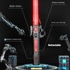 Retractable Lightsaber with USB Charging Finger-twisting Laser Sword Flash Light Sound Role Playing Props Children's Toys Gifts