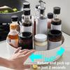 360 Degree Rotation Spice Rack Multifunction Storage Shelf Kitchen Seasoning Bathroom Cosmetics Shelf Household Organization Tools
