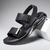 Mode Heren Sandalen Open Teen Platte Sandalen Leer Heren Zomerschoen Casual Comfortabel Zacht Strand Schoenen Mannelijke Schoen Zapatillas De Hombre