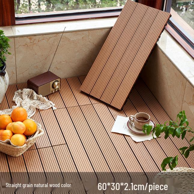 Wasserdichte, wartungsfreie WPC-Terrassendielen für Terrassen, Gärten und Balkone - Selbstverlegend und korrosionsbeständig