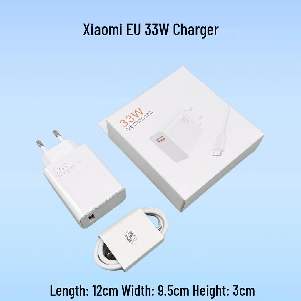EU Standard 33W/55W/67W Fast Charger for Xiaomi 10s/11 - Quick Charge Compatible Mobile Charger