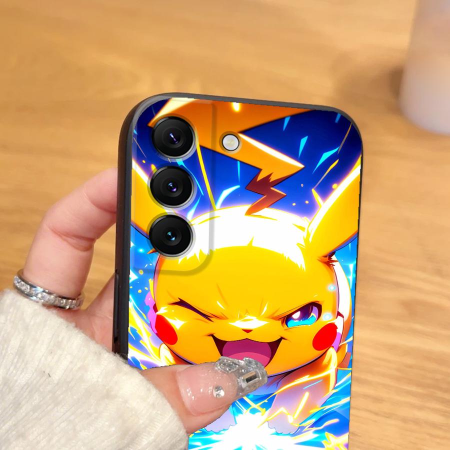 Cute Pokemon Pikachu Case for Samsung Galaxy S26 S10 S9 S24 Plus S23 S20 S21 FE S25 Ultra Note 20 Ultra 8 9 10 Funda Phone Cover