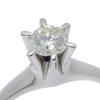 Ring 0.47 Pt900Platinum/diamond #7.2(US Size) 5.1g Women Used