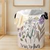 Fresh Wildflower Print Foldable Large Capacity Storage Bucket, Children's Toy and Clothing Storage, Home Bathroom