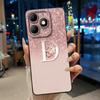 Fashion Design Initial Letter With Flower Pattern Phone Case For Itel A90 Soft Silicone Anti-scratch Black Couple Casing