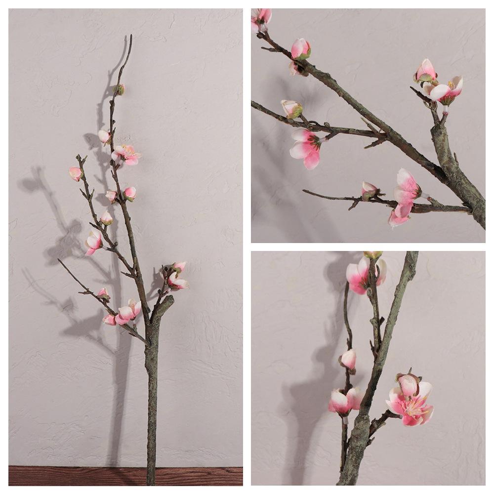 Bouquet 54cm Wedding Decoration Home Decor Decorative for Party Plum Branch Plum Bossom Artificial Flowers Fake Flower