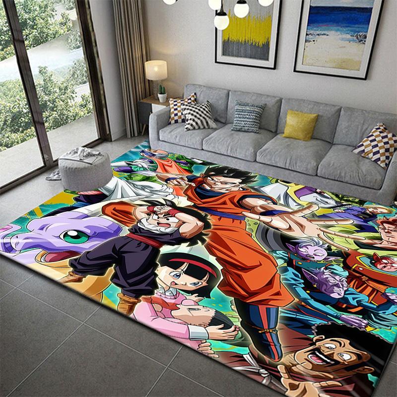 Dragon Ball Anime Style Bedroom Carpetanime Soft Washable Cartoon Floor Carpet