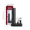 ABS PC 25W Rechargeable Foil Cutter Pourer Vacuum Stopper Wine Opener Kit Storage Base Bar Tool Gift Wine Opener Kit