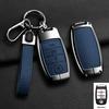 Zinc Alloy Leather Auto Shell Fob For Kia Optima Sorento Niro Soul Car Key Cover Case Holder For Kia KX3 KX5 K3S RIO Ceed Cerato