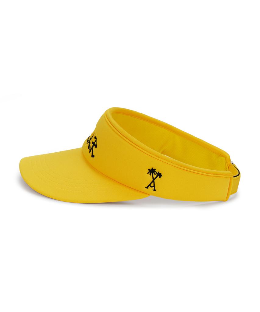Bajal Palm Tree Logo Sun Cap Yellow