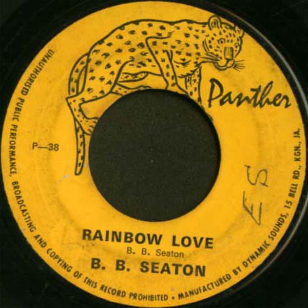 

7inch Record B.B. SEATON Rainbow Love P38 Panther 1972 Jamaica Reggae Ska Dub Used