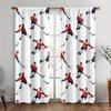Hockey Player Print Curtains Polyester Fabric Suitable Bedroom Living Room Decoration Curtain Machine Washable Ideal For Great