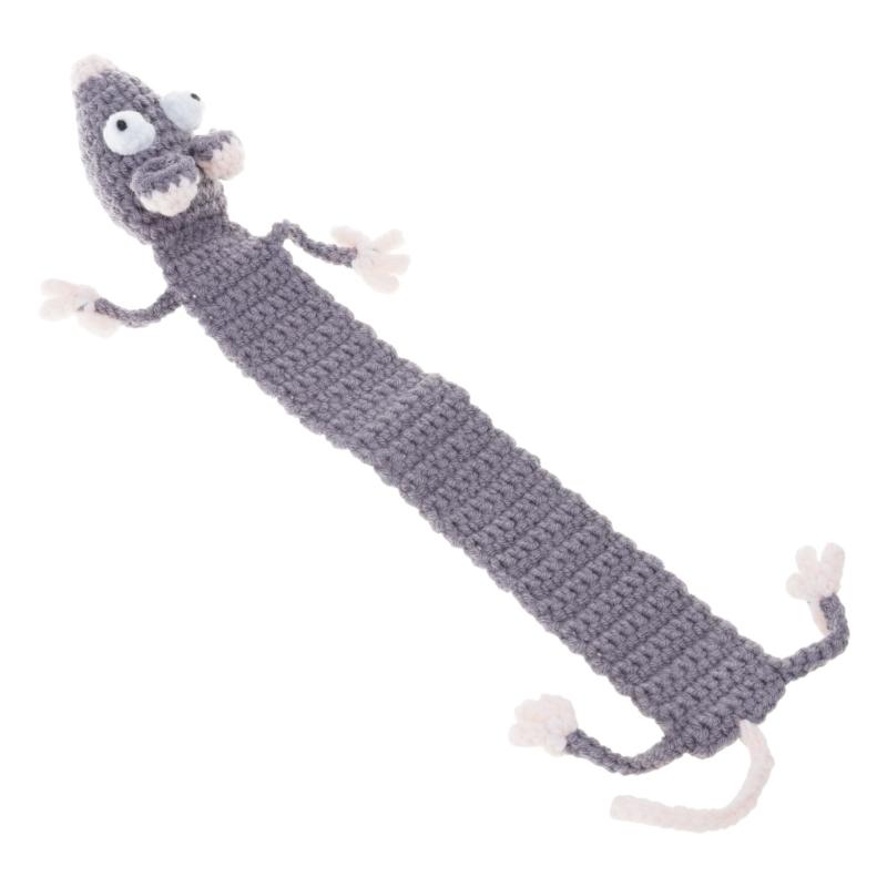 Szydełkowe Zakładki Zakładki ze Zwierzętami z Kreskówek Uchwyt na Stronę Książki Przekładka do Strony Książki Prezent Uznania dla Nauczyciela Czytelnika