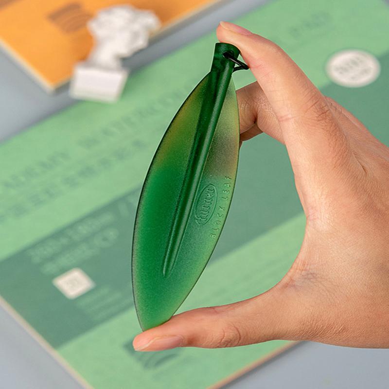 Professional Watercolor Paper Knife Special Paper Knife For Art Supplies Willow Leaf Shape Plastic Letter Opener