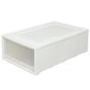 IRIS OHYAMA Chest Long Width 44 X Depth 74 X Height 23cm White/Clear MG-7423W