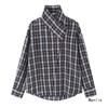 European Style Women's Plaid Double-Breasted Shirt 2026