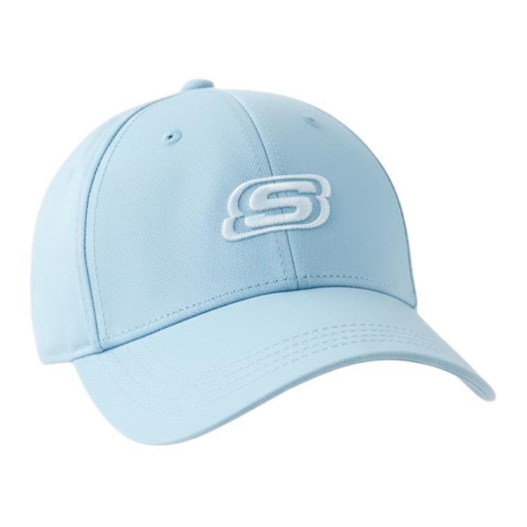 Skechers Trendy Personality Design Baseball Cap Unisex accessories Light-Blue Gray L125U068-0014 M