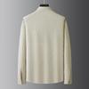 DIBINZE Men's Plus Size Textured Long Sleeve Casual Shirt