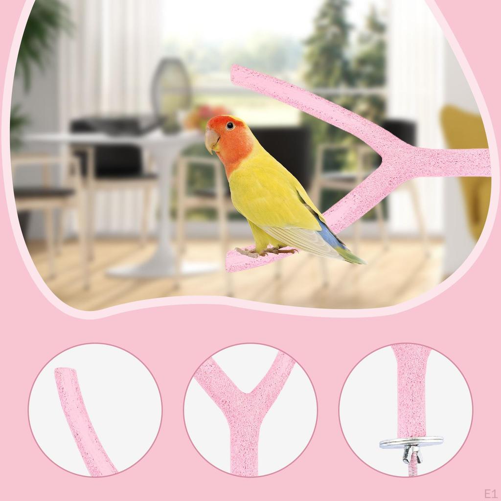 Parrot Perch Stand Toy Bird Cage Climbing Accessories for Small Birds