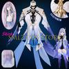 Spiel Skirk Cosplay Genshin Impact Kostüm Frau Skirk Neuer Skin Sexy Kleid Outfit Perücken-Set Party Karneval Spiel Anime Uniform