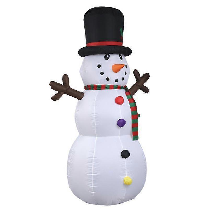 Inflatable Christmas Snowman Decor Inflatable Snowman Outdoor Christmas Garden Decor Manual Inflation with Branches Holiday Indoor/Outdoor Party Garde