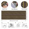 Thickened Faux Grille Self-Adhesive Fluted Panel Wallpaper Waterproof MoistureProof Home Accent Wall Renovation Sticker