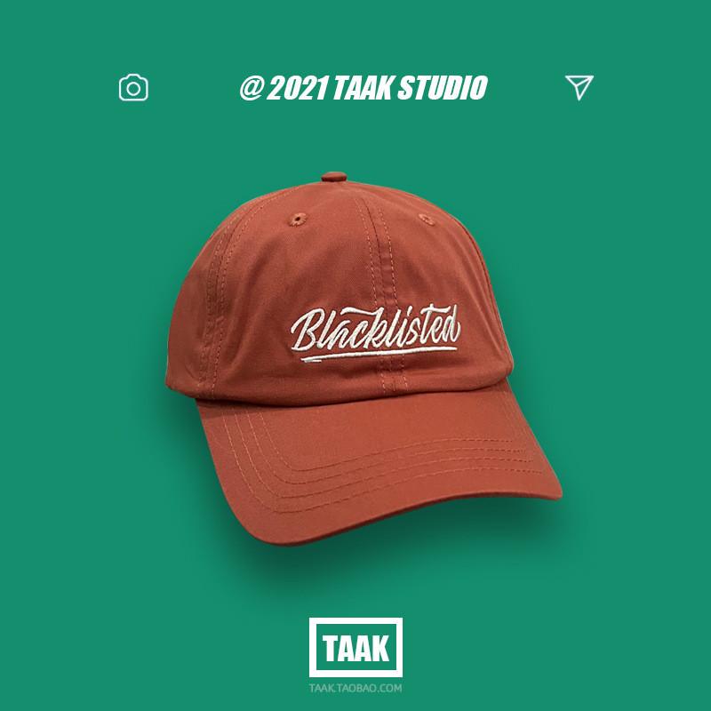 Trendy Magenta Cotton Baseball Cap For Women With Letter Embroidery Summer Hat