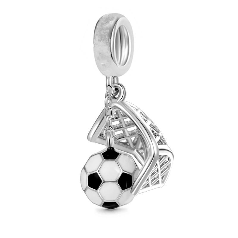 New Rugby Badminton Football Baseball Multiple Series Charm Beads Pendants Fit Original Europeanjewelry & Diy Making Fine Gift