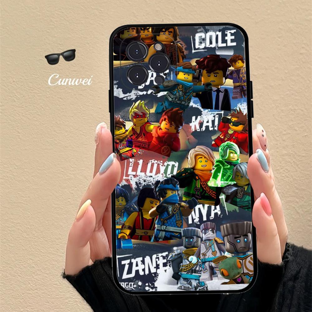 Custodia per Telefono Anime N-NinjagoS Per IPhone 16 15 14 11 12 13 Mini Pro XS Max Cover 6 7 8 Plus X Funda Shell