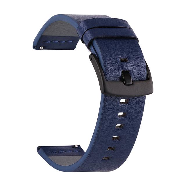 20 22mm Leather Straps For Huawei Watch GT 3 Strap 42mm Amazfit GTS 2 Mini Amazfit Bip Watch Band 18mm 24mm Quick Release