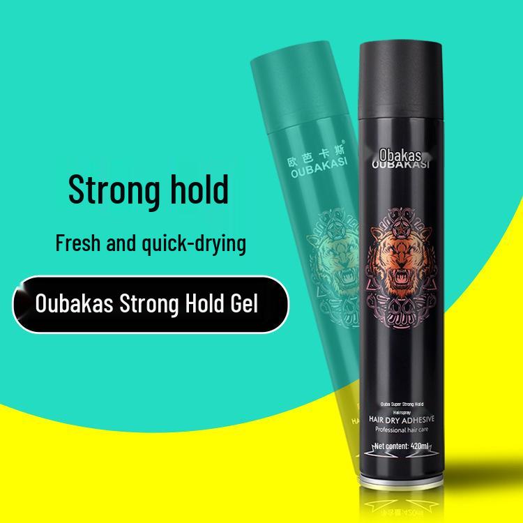 Men s Fresh Scent Hair Styling Spray Gel - Volumizing & Dry Gel, 420ml