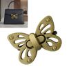 Functional Metal Twist Lock For Bags Butterfly Design Secure Mechanism Practical Handbag Hardware Accessory