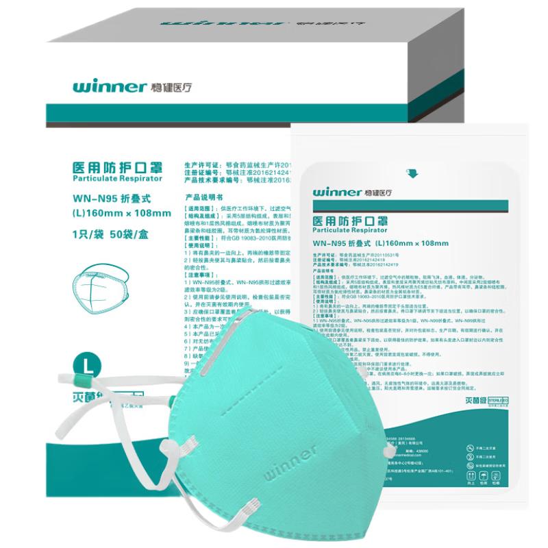 Winner N95 Protective Face Masks (100 Count) L