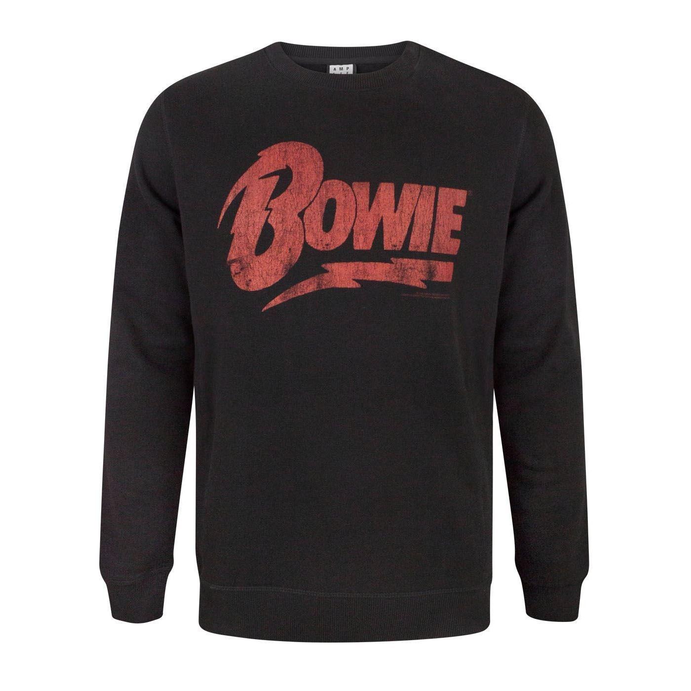 Amplified Mens David Bowie Logo Sweatshirt XXL
