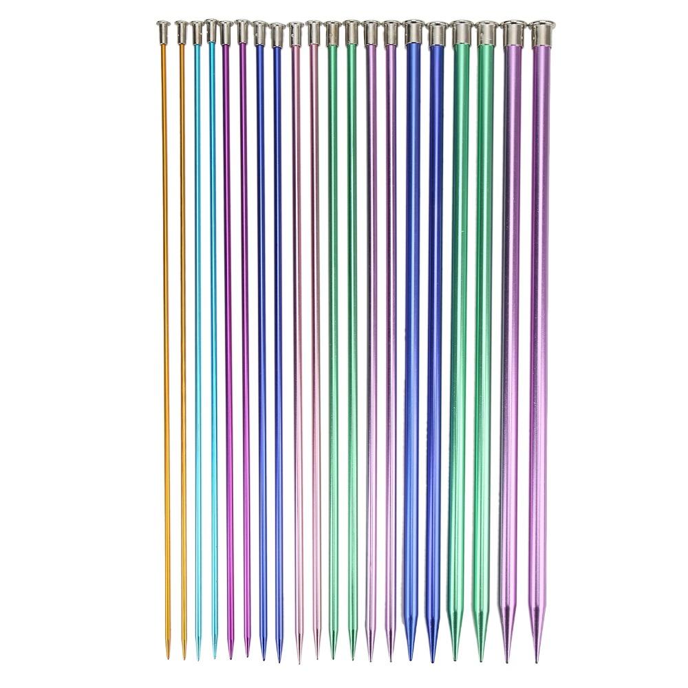 25cm Länge Stricknadeln Set 22 Stück in 11 Größen Einfache Nadeln Für Erwachsene