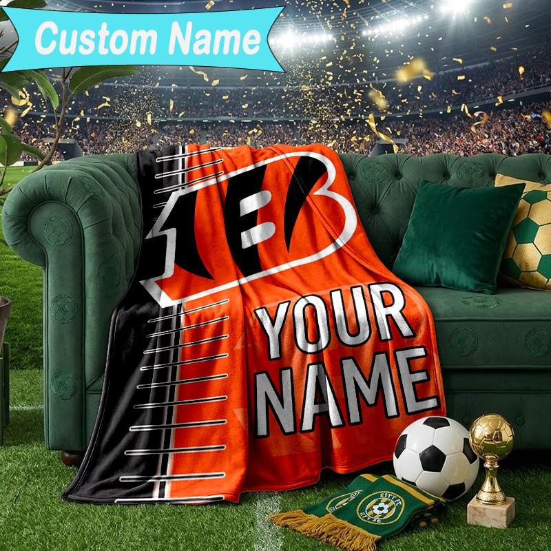 Custom Name Blanket Cincinnati Browns Legacy Blanket Bedding Blanket for Travel, Camping, Living Rooms, Offices, Sofas, Fan Christmas Gift