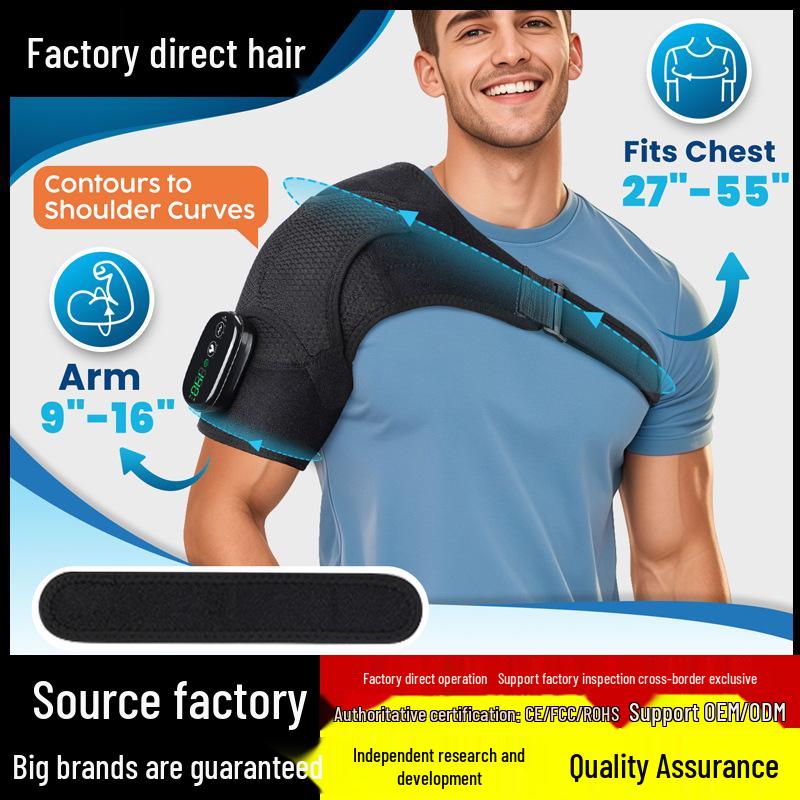 Touchscreen Electric Heating Shoulder and Neck Massager with Vibration