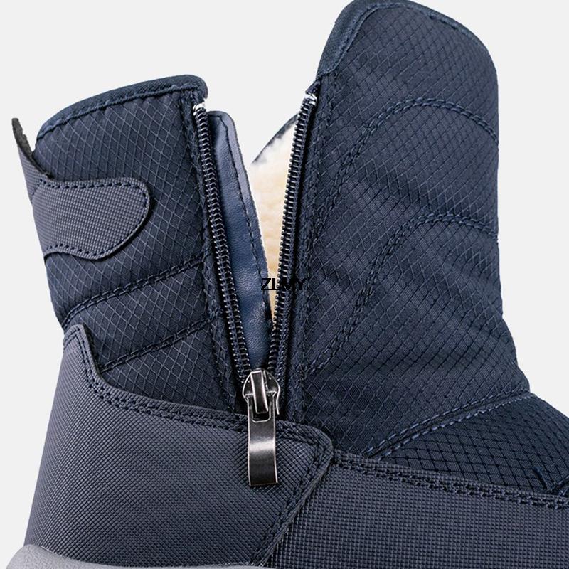 Waterproof Men Women Snow Boots High Top Winter Warm Plush Cutton Shoes Man Outdoor Ankle Booties Male Snowboots Lightweight New