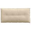 Back Cushion Cream 100 X 50 Cm Microfiber Fabric