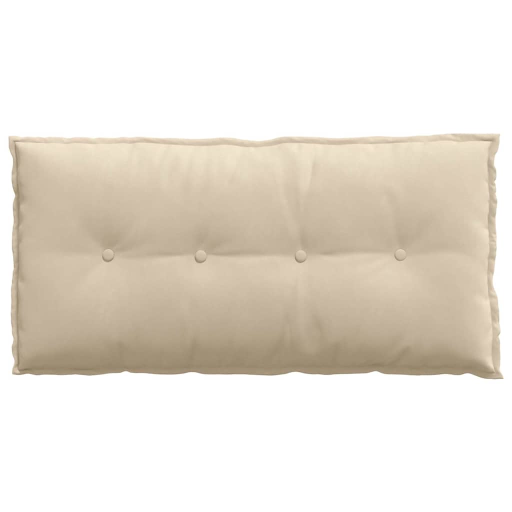 Back Cushion Cream 100 X 50 Cm Microfiber Fabric