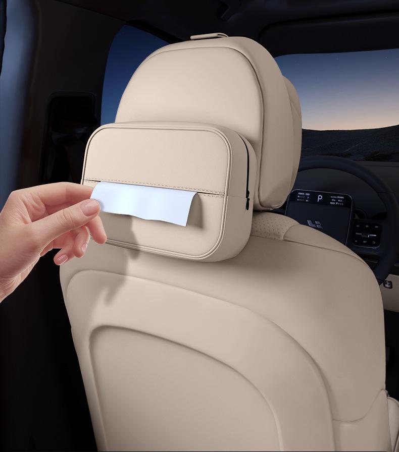 Shangjie H5 Tissue Box: Premium Hanging Car Seat Tissue Holder for 25 Models - Luxury Interior Decor Accessory