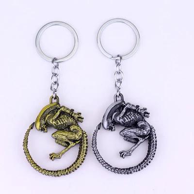 Avp Alien V Predator Covenant Porte-clés Alien Xenomorph Reine Prometheus Porte-clés Porte-clés Bague Bijoux de Film Vintage