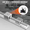 VEVOR Linear Guide Rail Set, SBR20 1500mm, 2 PCS 59 in/1500 mm SBR20 Guide Rails and 4 PCS SBR20UU Slide Blocks