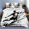 Soccer player and ball. Bedding sets Duvet cover sets Duvet covers Pillowcases(1 * Duvet Cover 2 * Pillowcases, without duvet insert)