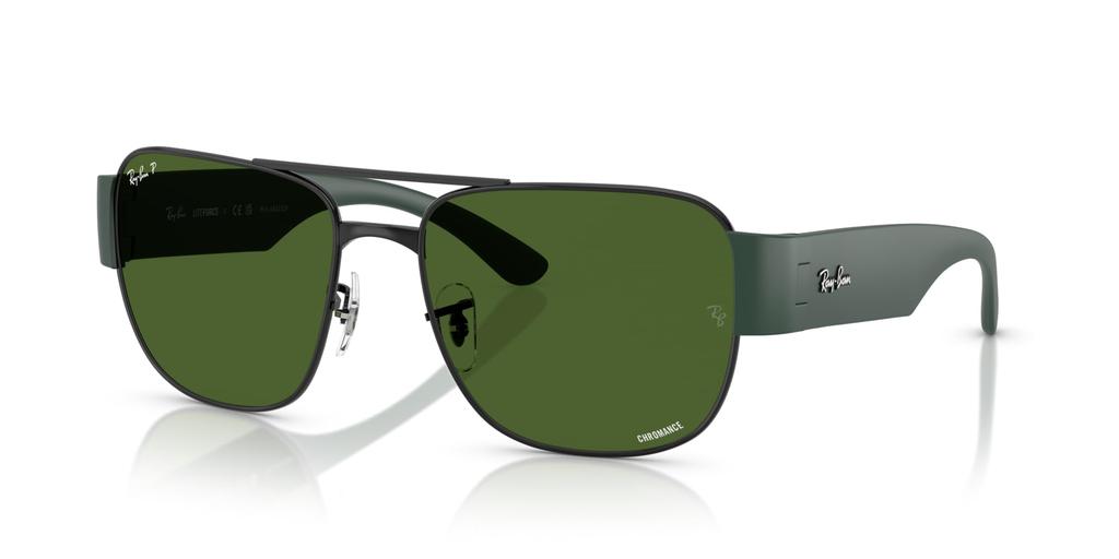 Sunglasses BLACK POLAR DARK GREEN 0RB3756CH 9269P156 Polarized Ray-Ban