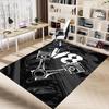 1 Stück V8 Motor Teppich Anti-Rutsch Polyester Fußmatte für Büro, Schlafzimmer
