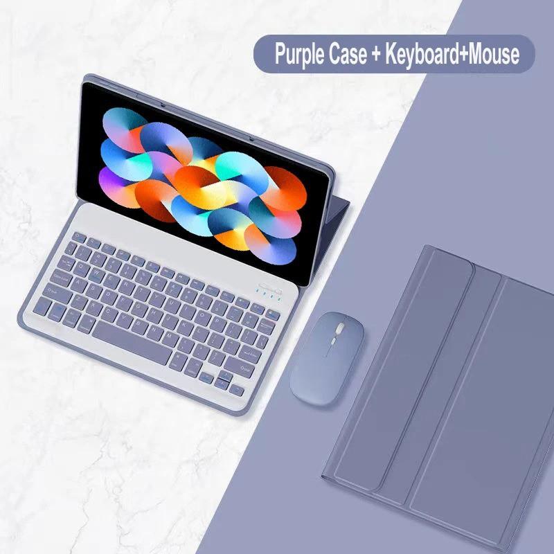 Redmi Pad 2 Pro Tablet Case With Bluetooth Keyboard Mouse Combo 7/7S 10.6-11.2 Inch