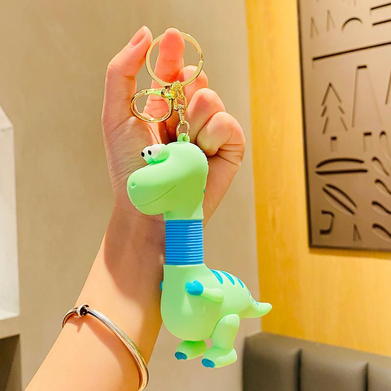 Dinosaur Pvc Creative Keychain Perfect Gift For Birthdays And Events Special