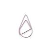 100 stykker metallmateriale dråpeform papirklips Gull Sølvfarge Kawaii Cute Bookmark Clip Skrivesaker Kontor Skolerekvisita
