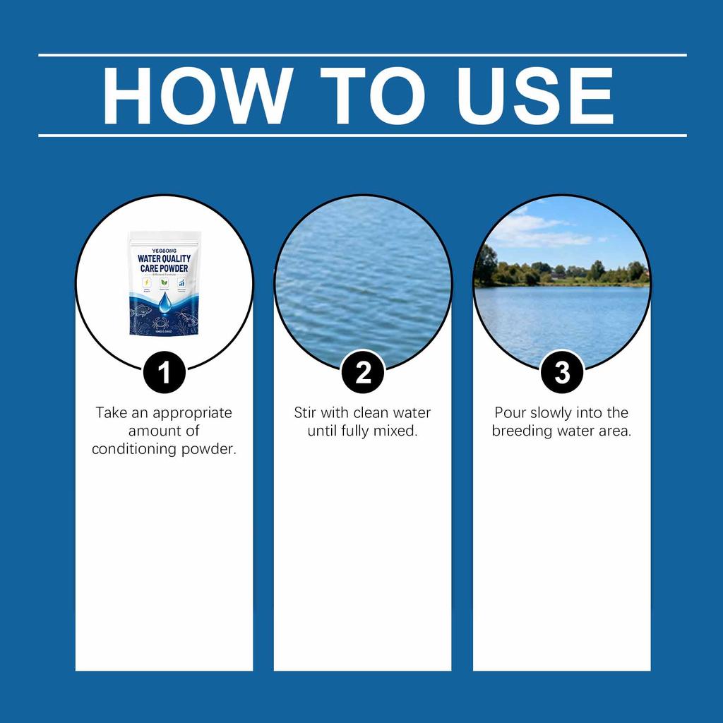 Water Quality Care Powder Gentle Purification of Aquariums, Outdoor Ponds, and Water Features for Clear and Bright Water, Daily Maintenance